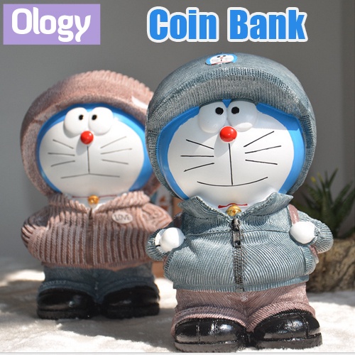 Doraemon Coin Bank Vintage Phone Taxi Motorbike Safe Box Table Piggy