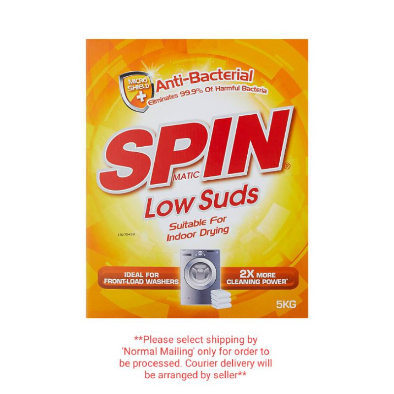 SPINmatic Low Suds Powder Detergent, 5kg Shopee Singapore