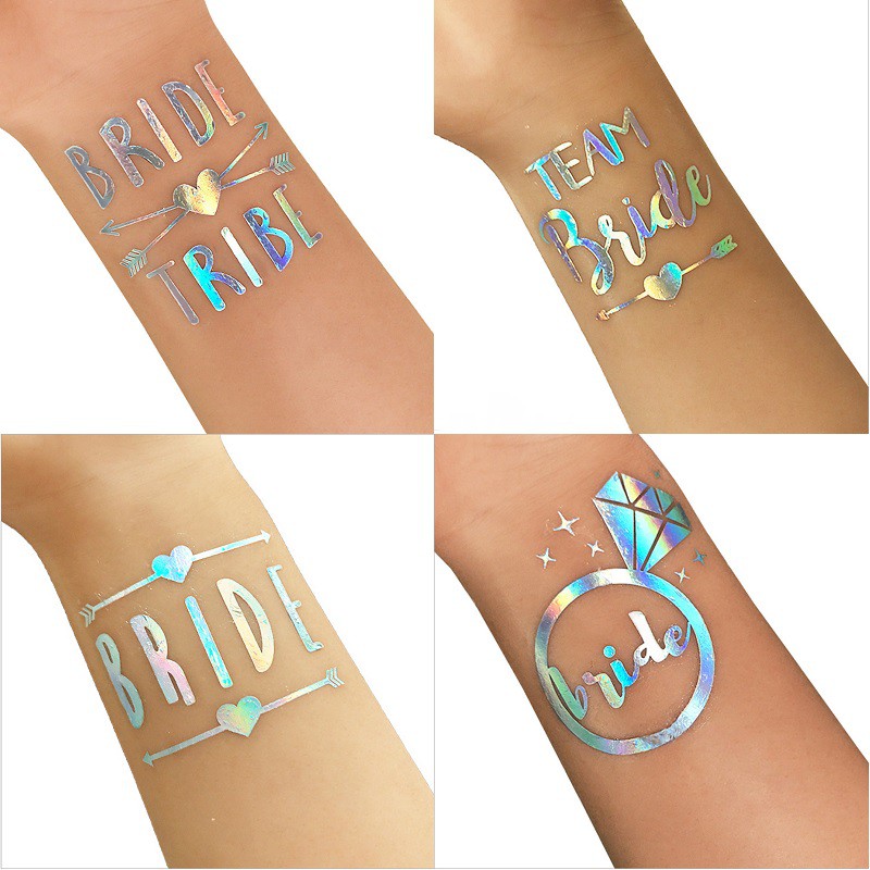 Bride To Be And Bride Tribe Tattoos Team Bride Stickers Bachelorette Party  Decorations Maid Of Honor Bridal Shower Hen Party Favor Shopee Singapore |  Team Bride To Be Tattoo Stickers Bridal Shower