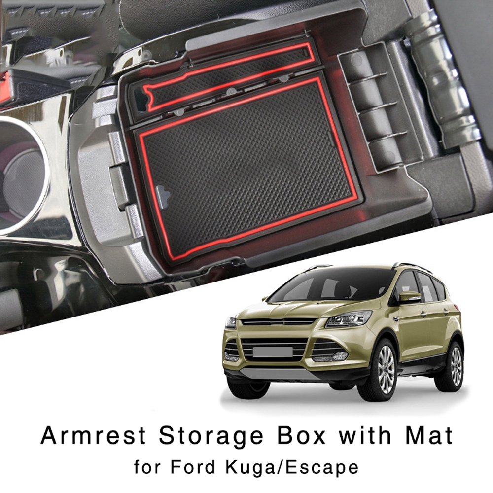 Armrest Storage Box For Ford Kuga Escape 13 14 15 Central Interior Glove Tray Shopee Singapore