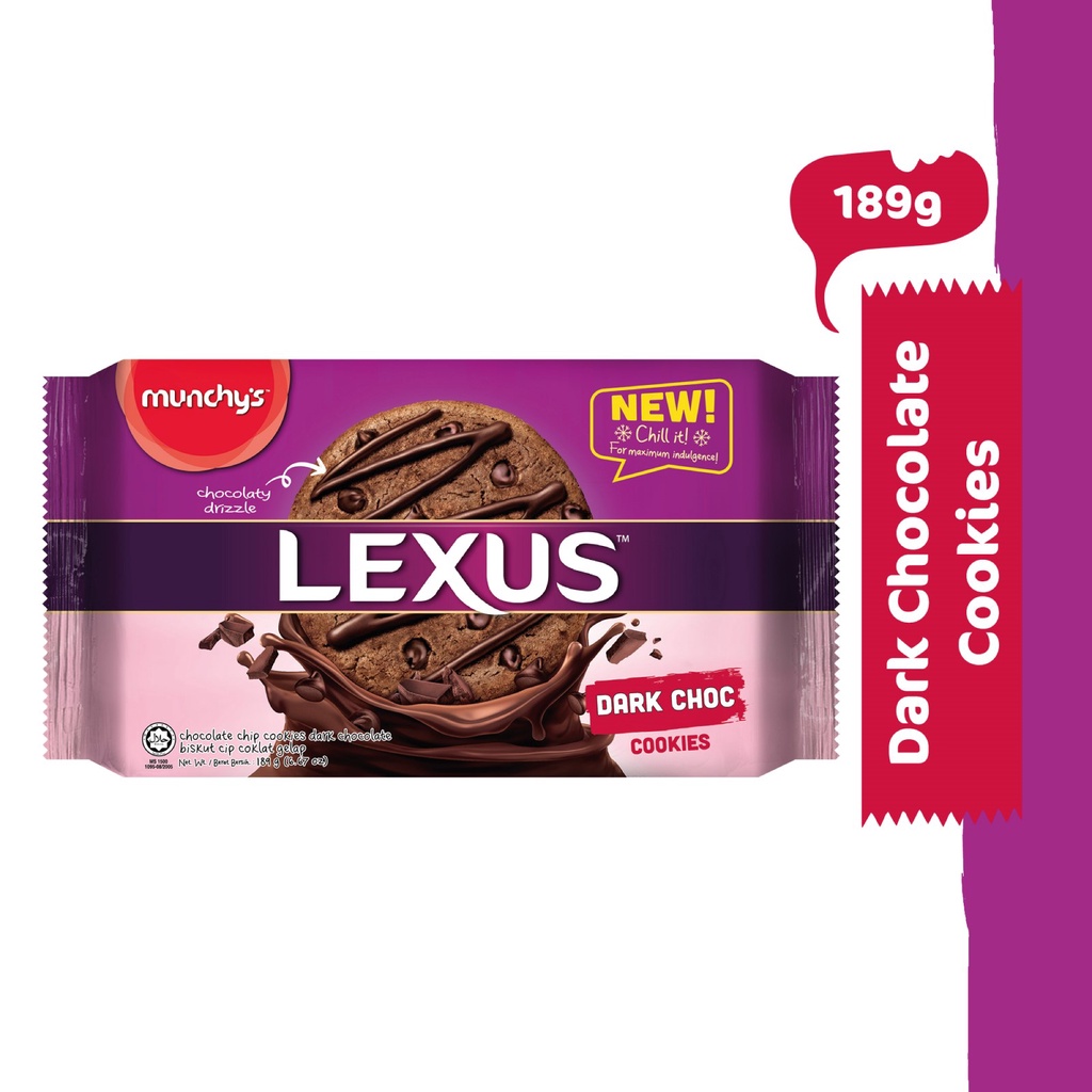 Munchy's Lexus Cookies Dark Choc 189g Shopee Singapore