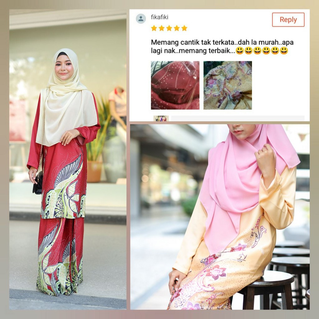 Kurung Pesak Qaisara By Sweet Laling Shopee Singapore