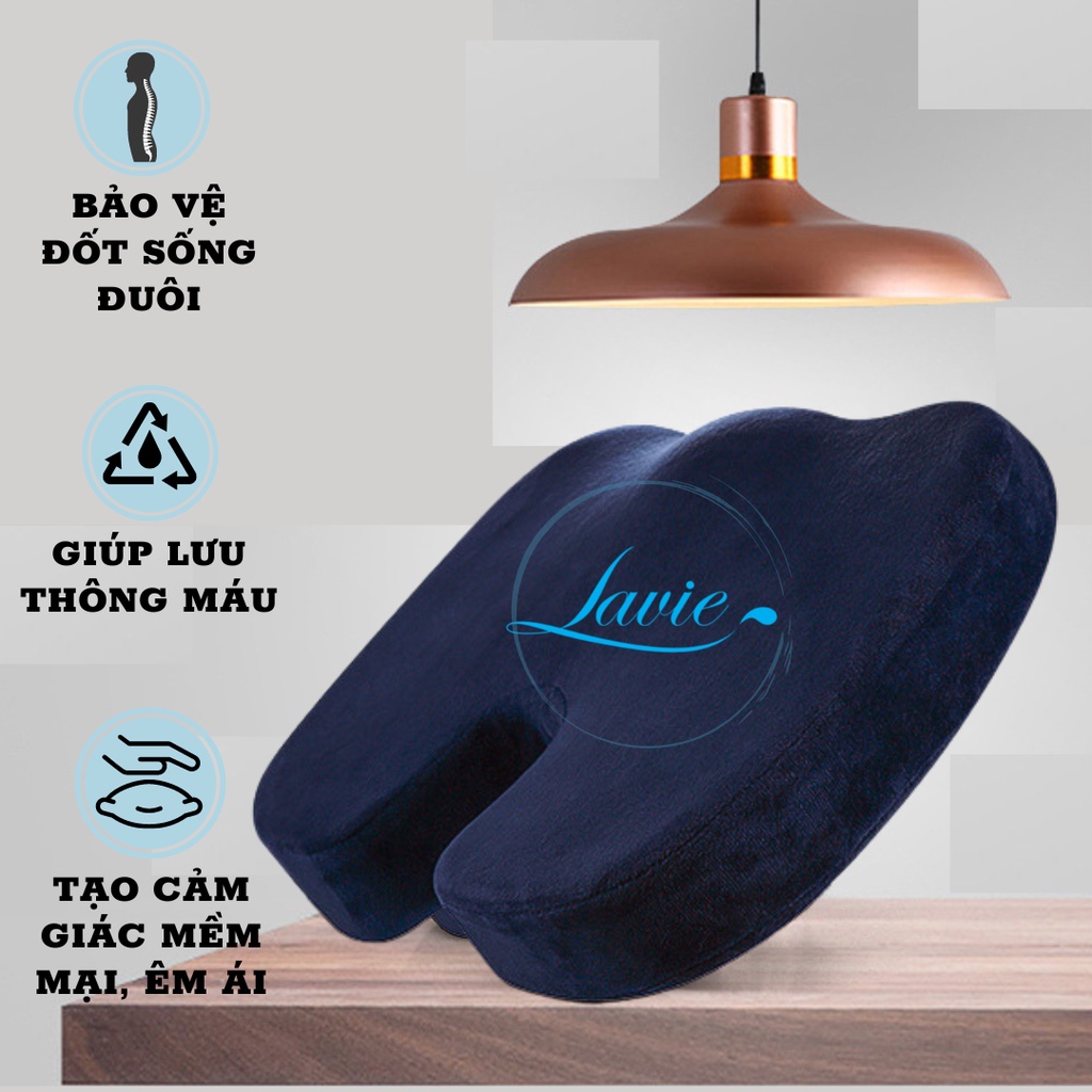 Gối lót ngồi hình chữ U bằng cao su non rất tiện dụng