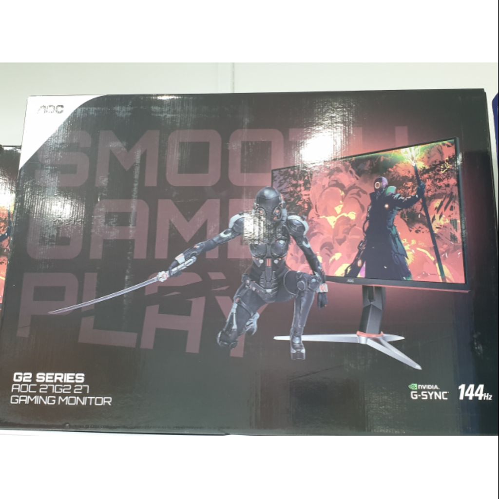 Aoc 27g2 27 Monitor Ips Fhd 1080p 1ms 144hz Nvidia G Sync Compatible Adaptive Sync Shopee Singapore