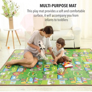 200x180x1.5C MSend storage bag Kids Play Tent Mat Cartoon Play Mat for Baby Fence Playmat baby crawling mat game mat crawling mat