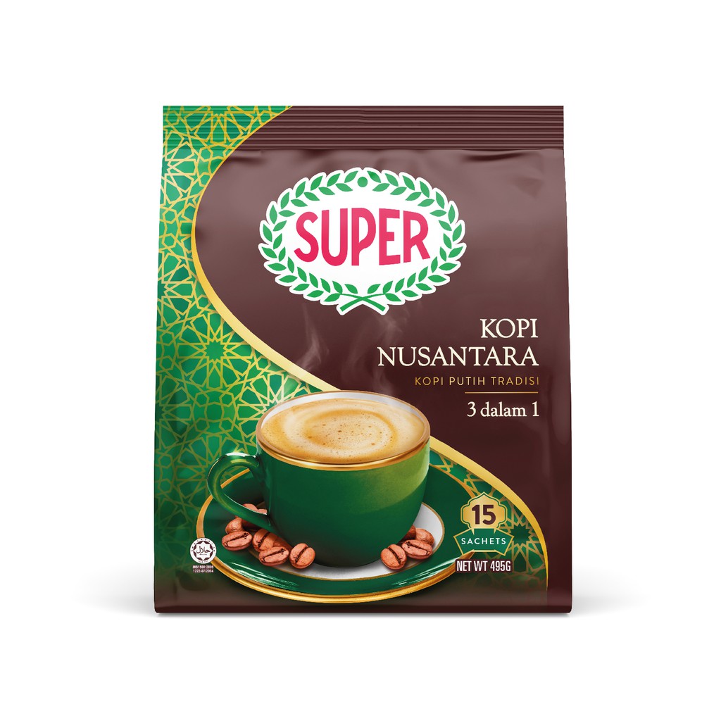Super White Coffee 3in1 Nusantara 15sachets 2 Packs Shopee Singapore