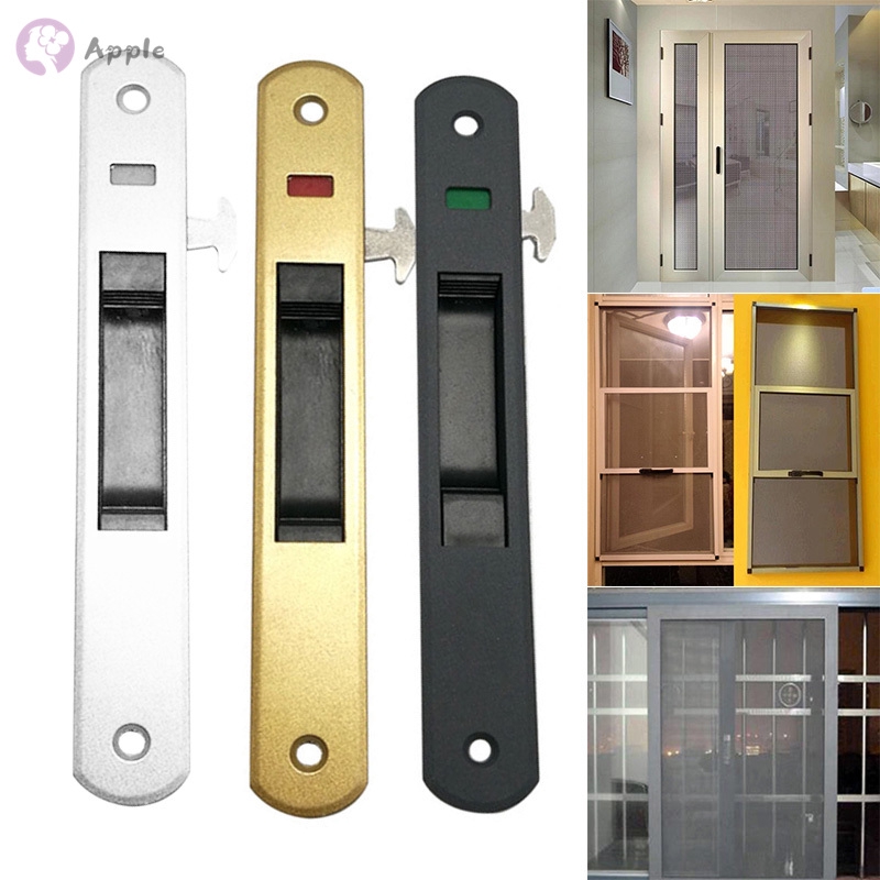 1 Pcs Sliding Glass Door Window Handle Lock Hook Style Flush Mount