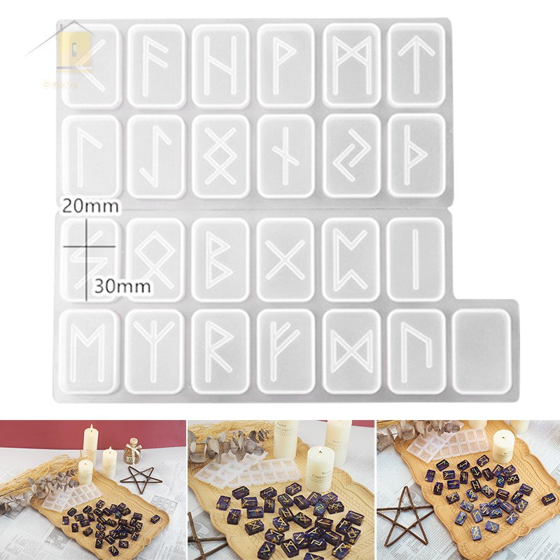Symbol Rune Silicone Epoxy Resin Mold Biscuit Cutter Fondant Cake Decor Mould