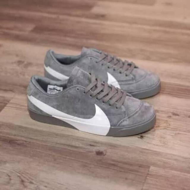 nike blazer low gray