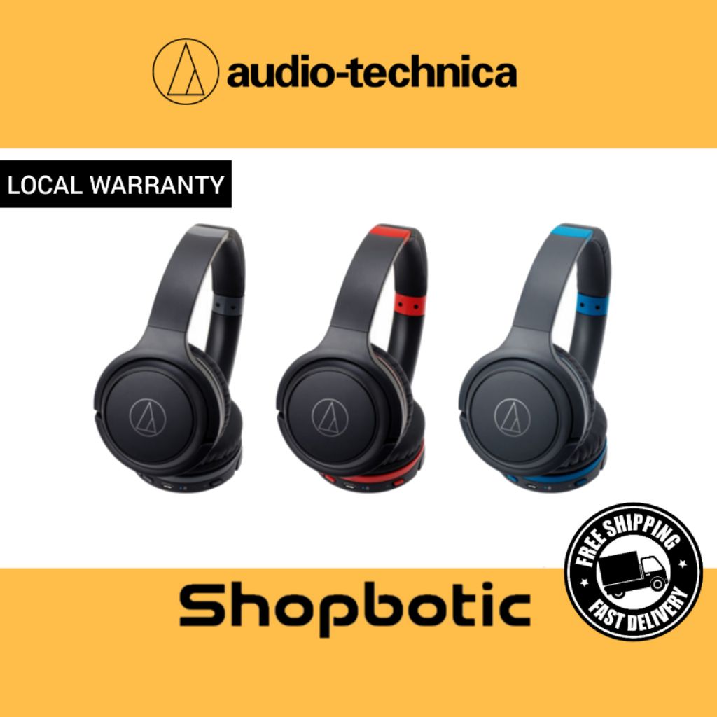 Audio Technica Ath S0bt Wireless On Ear Headphones Shopee Singapore