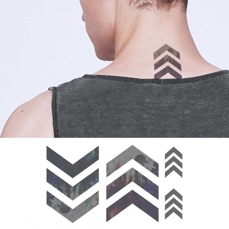 Image of Temporary tattoo - Forest Direction #0