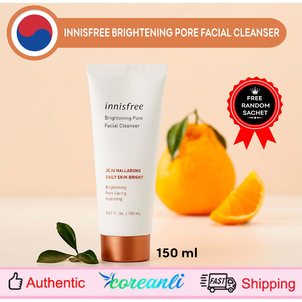 Innisfree Brightening Pore Facial Cleanser 150ml Full Size Whitening
