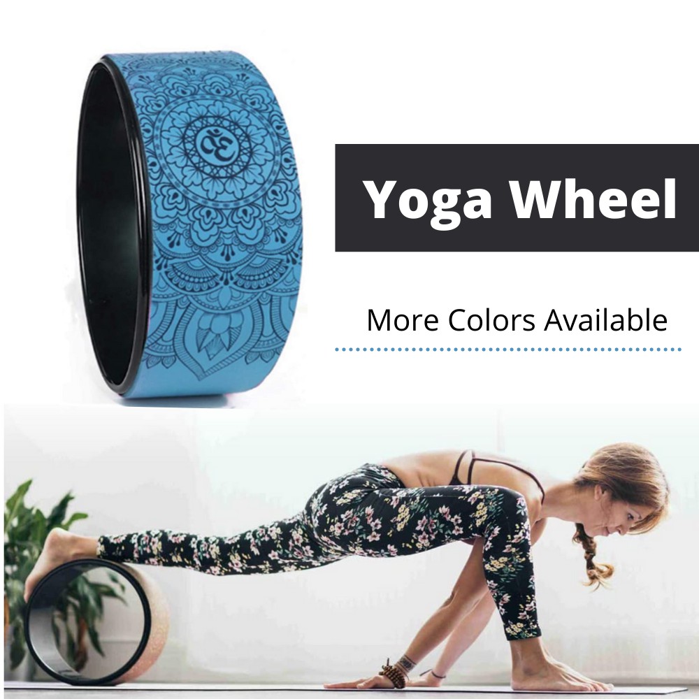 【SG】Yoga Wheel Mandala Printed Chirp Wheel Back Roller for Back Pain ...