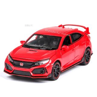 1 32 Alloy Diecast Model Vehicle Car Honda Civic Type R Model Toy Pull Back With Light Sound Shopee Singapore - honda civic type r roblox