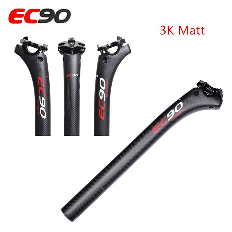 Carbon Alu 3K MTB Road Bike Racing Saddle Seat post Seatpost tube 27.2*400mm