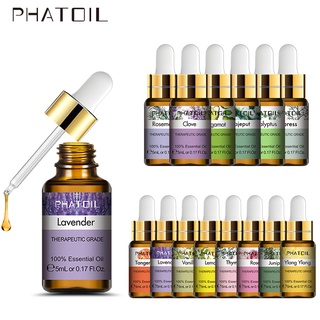PHATOIL 5ml  Lavender Chamomile Vanilla Essential Oil Natural Aromatherapy Humidifier Oil Home Air Care