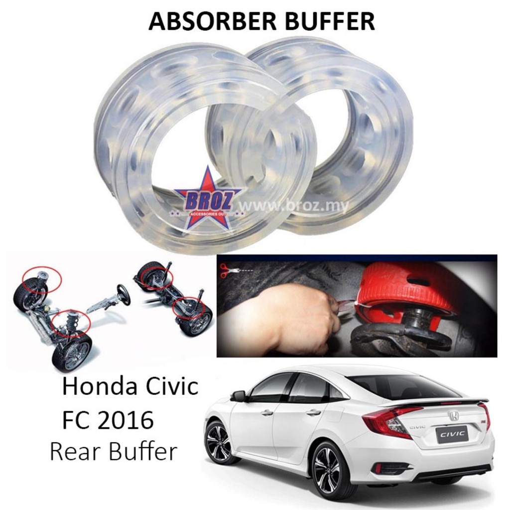 Broz Honda Civic Fc 2016 Oem Rear B Type Car Shock Absorber Buffer Spring Bumper Power Cushion Buffer Transparent Shopee Singapore