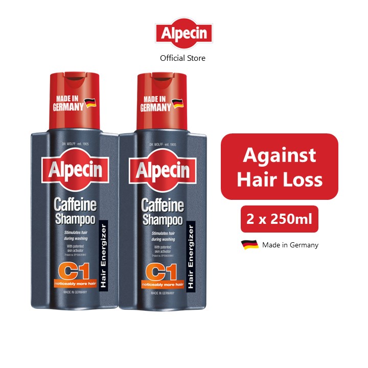Bundle of 2] Alpecin Caffeine Shampoo C1 (250ml) - Men's Shampoo Against Hair  Loss | Shopee Singapore