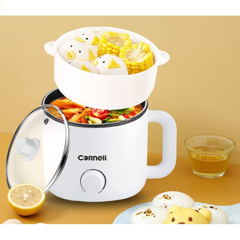 Cornell CMCS1500X Mini Multi Cooker with Steam Tray Personal Steamboat