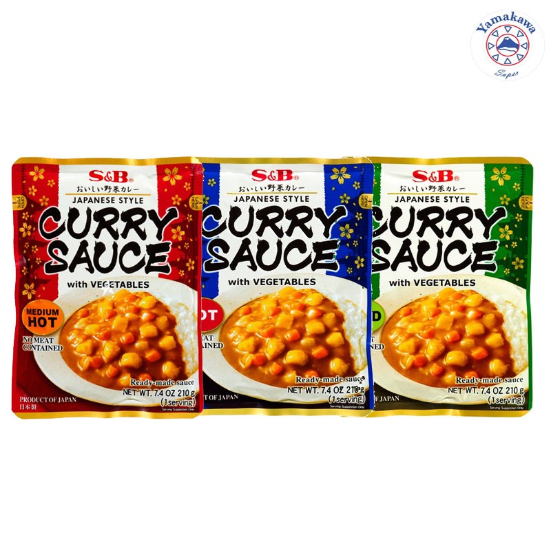 S&B Curry Sauce With Vegetables 210g Shopee Singapore