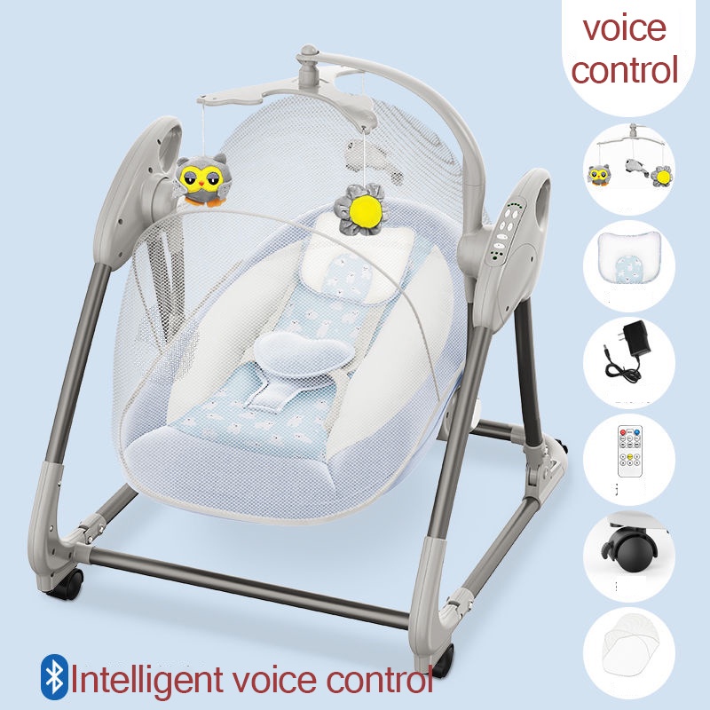 Baby Rocker Electric Baby Auto Swing Bouncer Swing Portable Smart