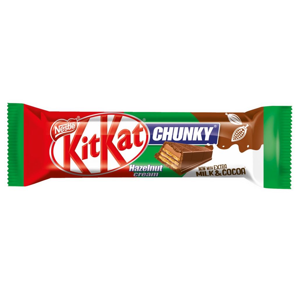 KIT KAT Chunky Hazelnut Chocolate Bar 42g (Expiry1/3/2022) Shopee