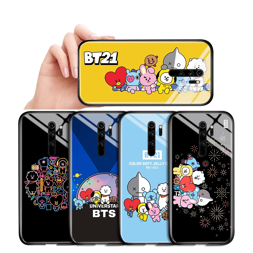 BT21 Casing Xiaomi Redmi Note 9 9S 8T 6 7 8 Pro KPOP BTS