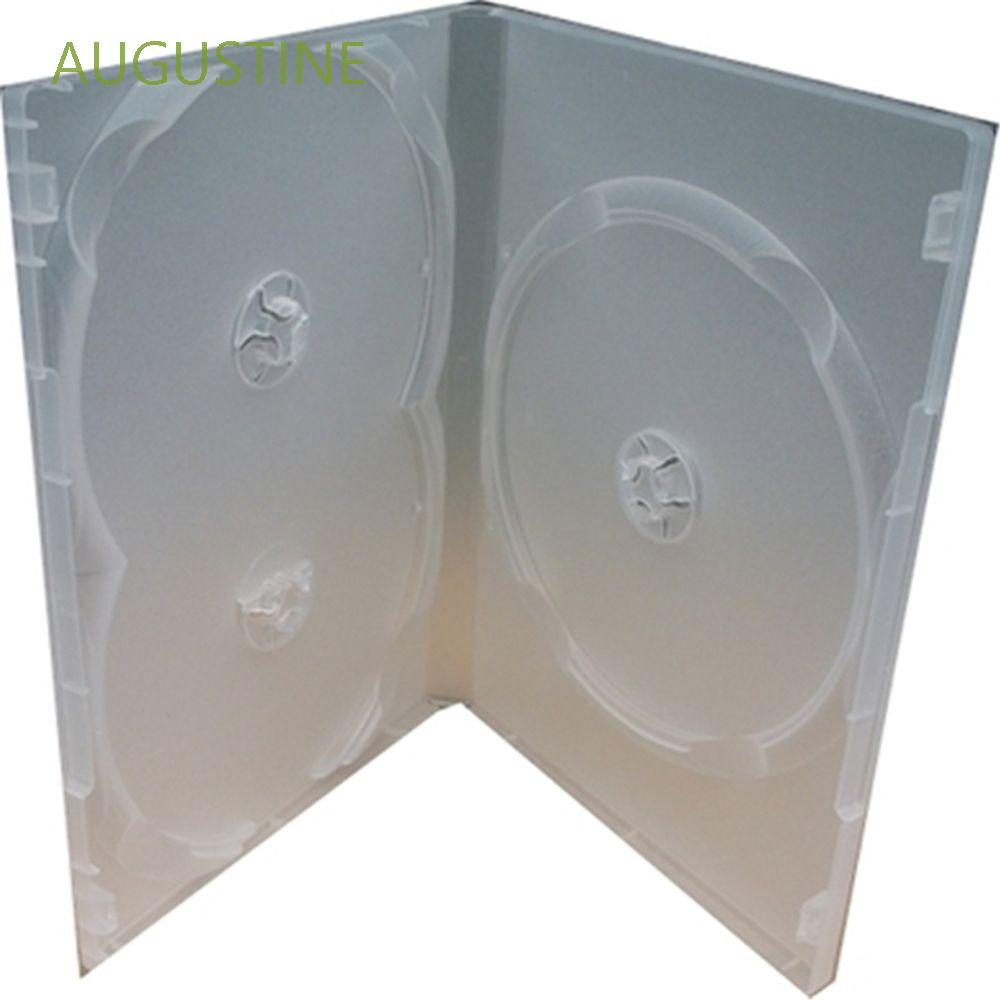 Augustine Durable Cd Bags Plastic Disc Holders Dvd Case Portable Storage Cover For 3 Disc Full Wrap Clear Movie Box Multicolor Shopee Singapore