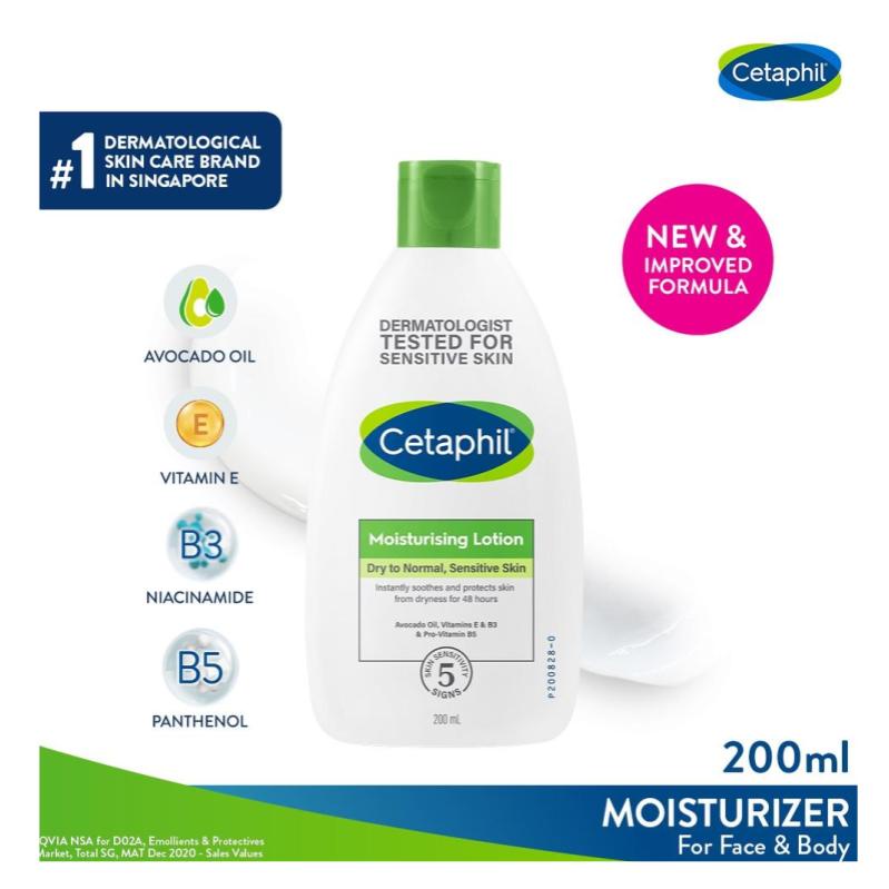 CETAPHIL Moisturizing Lotion 200ml Face & Body Moisturizer for All Skin