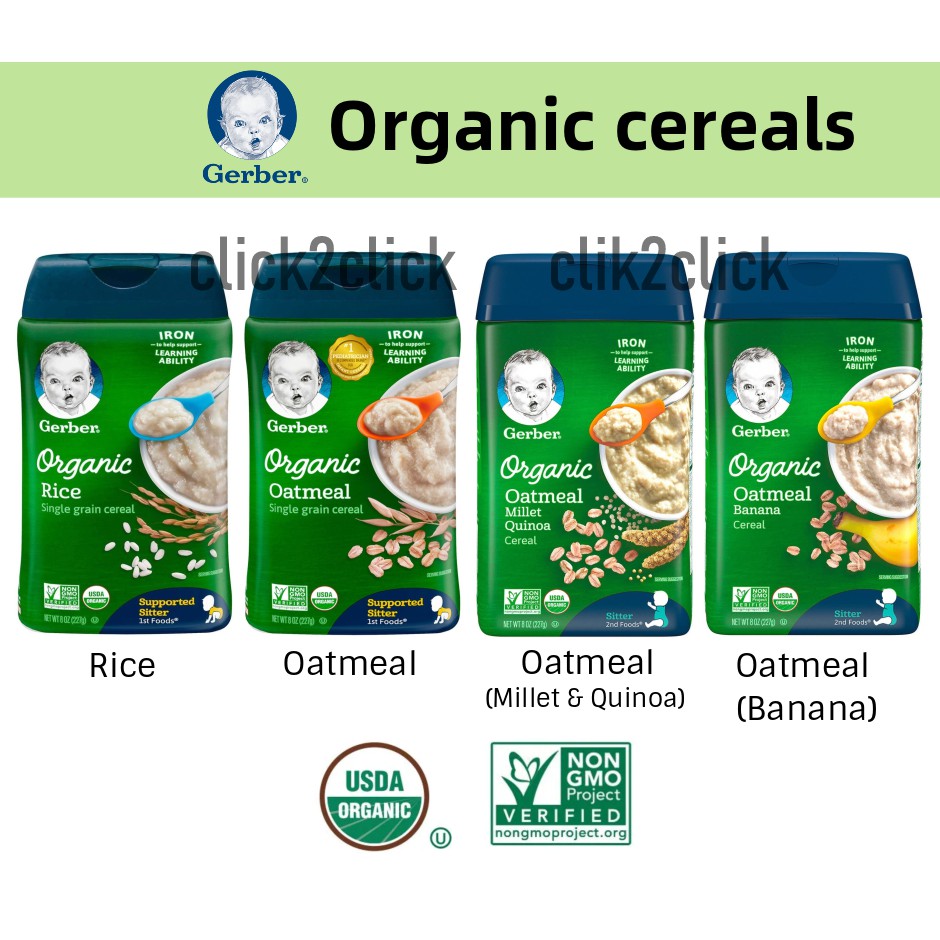 gerber organic rice cereal