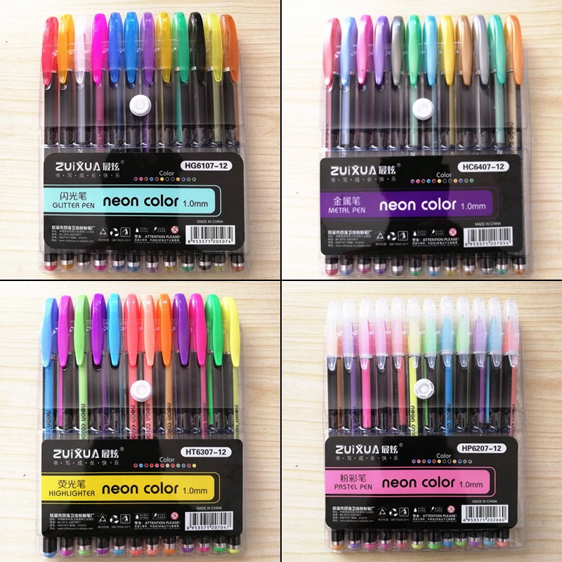 neon colour pens