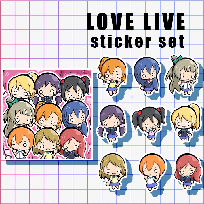 LOVE LIVE Sticker Set Shopee Singapore