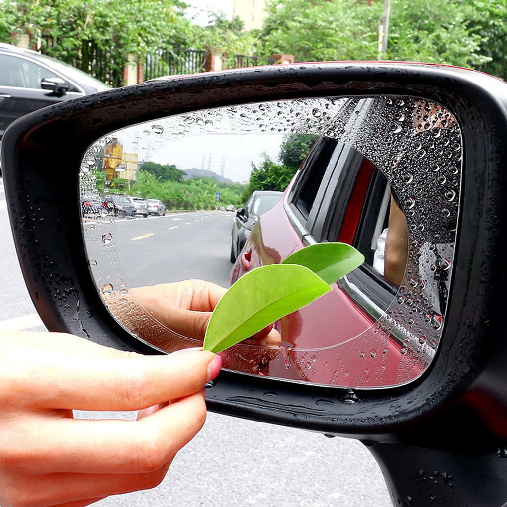 1 Pair Hydrophobic Film Rearview Mirror Rainproof Driving Safe Scratch-Resistant Stickers Waterproof Car Mirror Film
