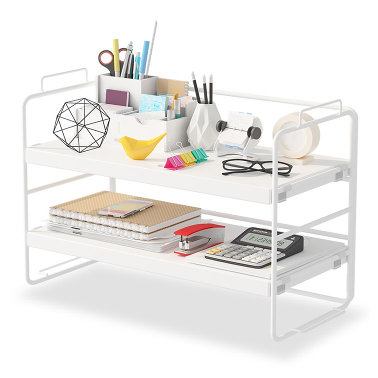 Desktop Shelf Organizer Desktop Organizer Shelf Office Storage Rack