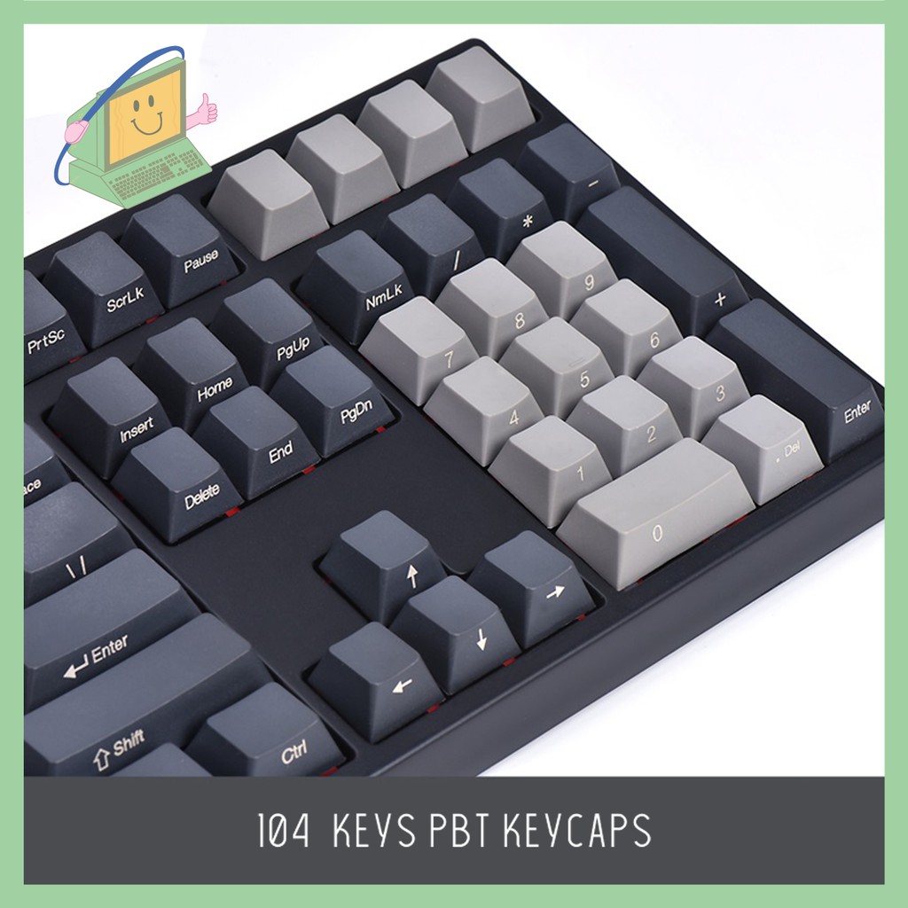[SG Seller] Minimalist 104 Key PBT Side Printed Keycaps Shopee Singapore