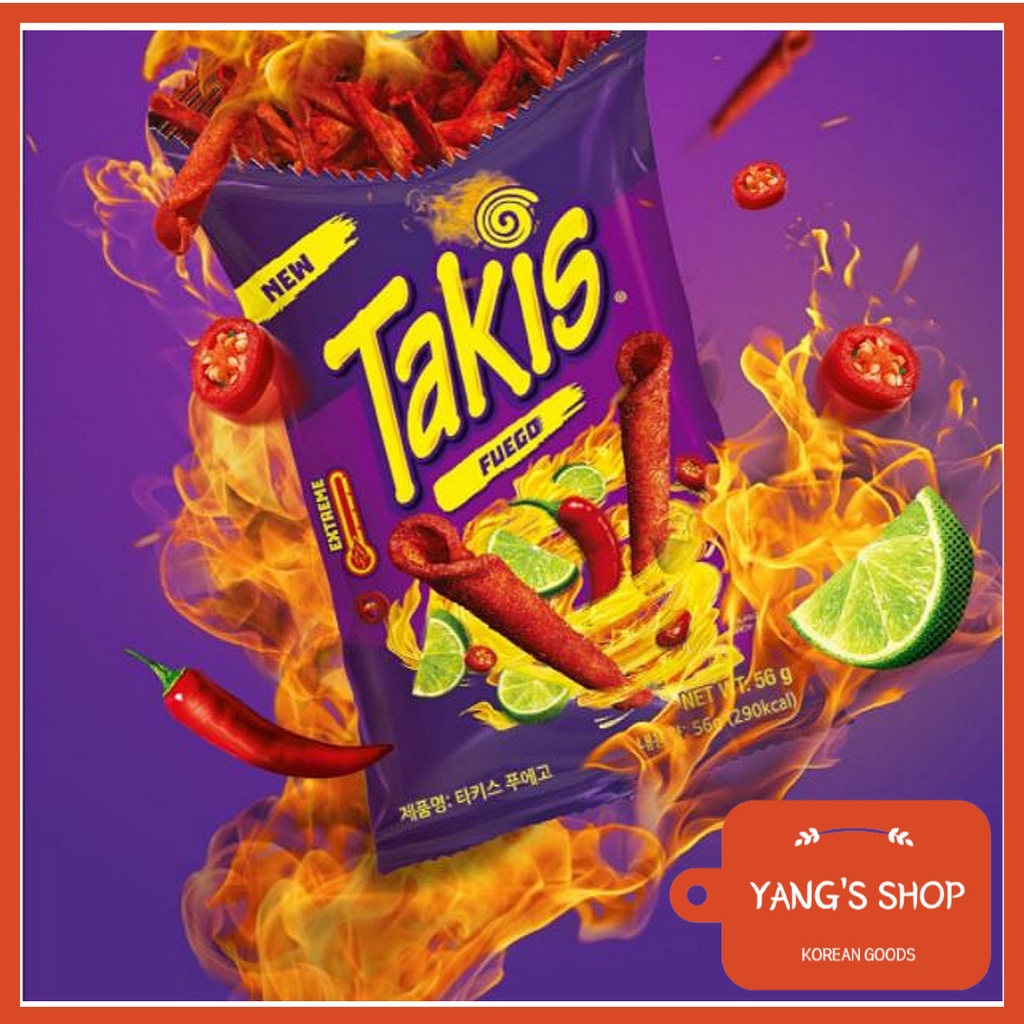 Barcel Takis Fuego Hot Spicy Chili Pepper Lime Tortilla Chip Snack