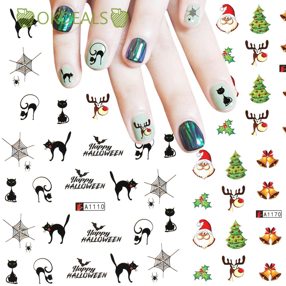 christmas nail art transfers