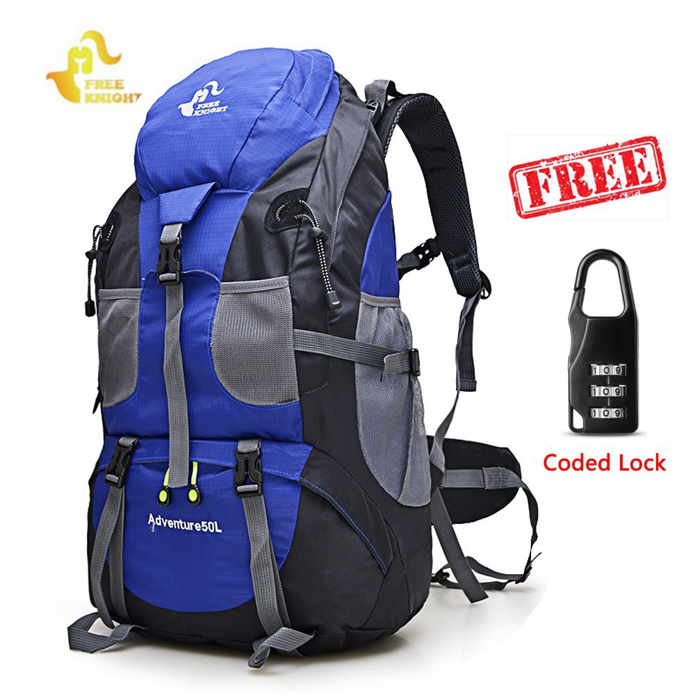 50L Outdoor Hiking Backpack Camping Bag 