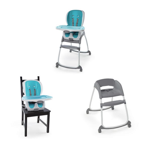 Bright Starts Ingenuity Trio 3 In 1 Smartclean High Chair Aqua