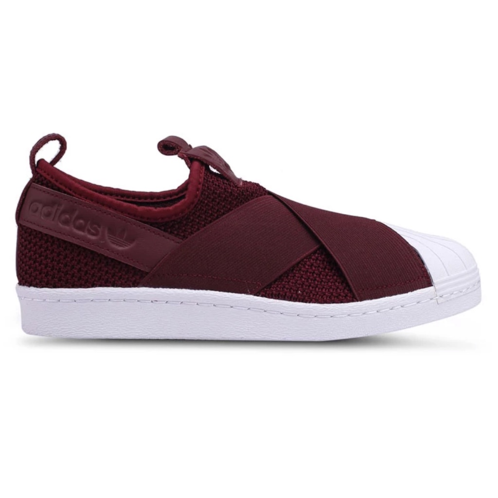 adidas original superstar slip on marron