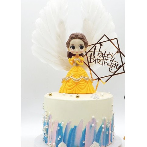 Disney Princess Belle Beauty And The Beast Toy Figurine Doll Patung Cake Topper Cake Decorations Shopee Singapore