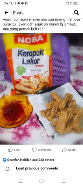 Keropok Lekor Noba Jamin Lembut Lebih Rasa Ikan Shopee Singapore