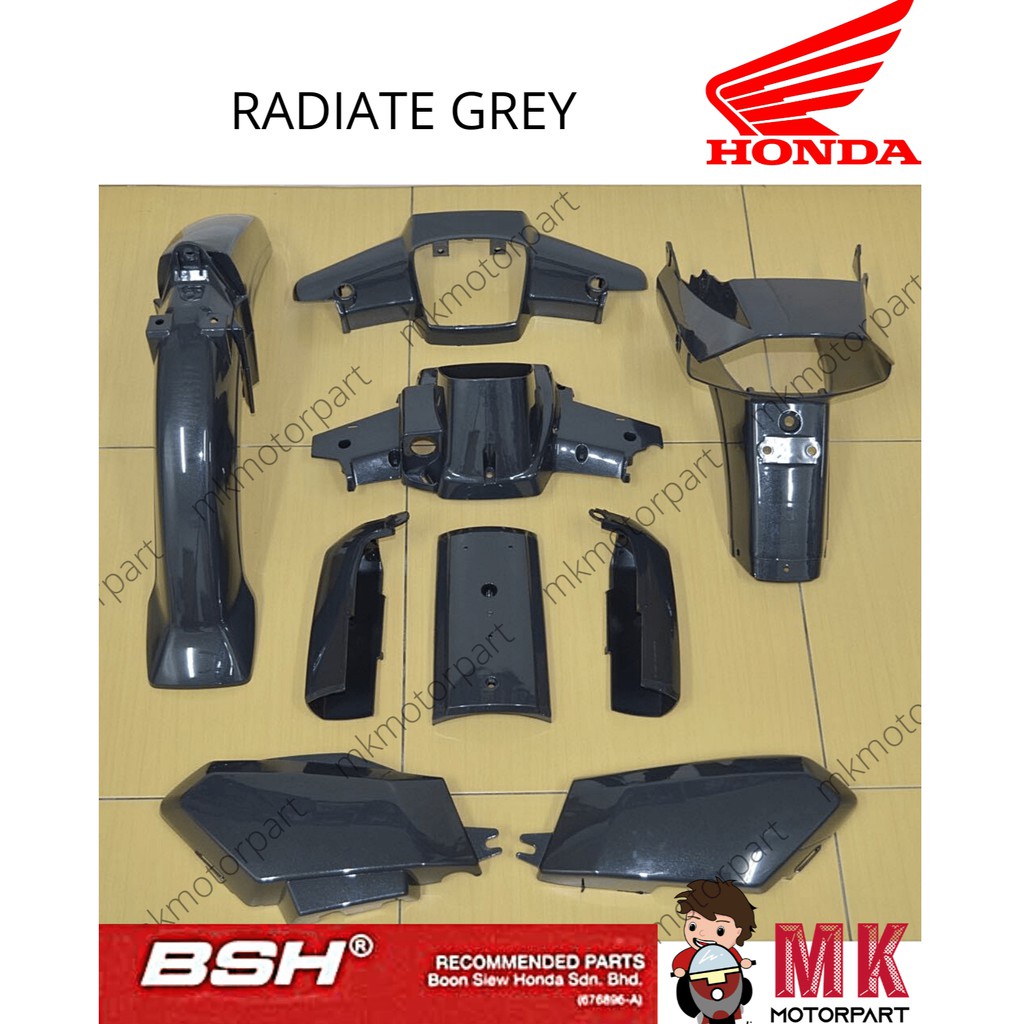 Honda Ex5 Dream 2 Original Bsh Body Cover Set Radiate Grey Shopee Singapore