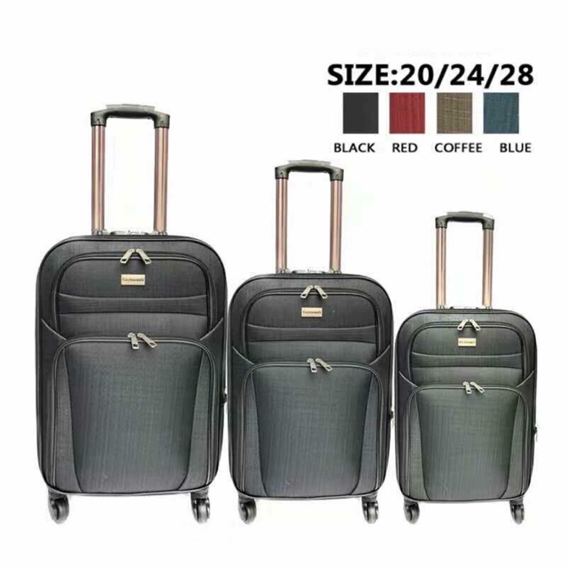 cloth luggage 20inch 24inch 28inch good quality suitcase Shopee Singapore
