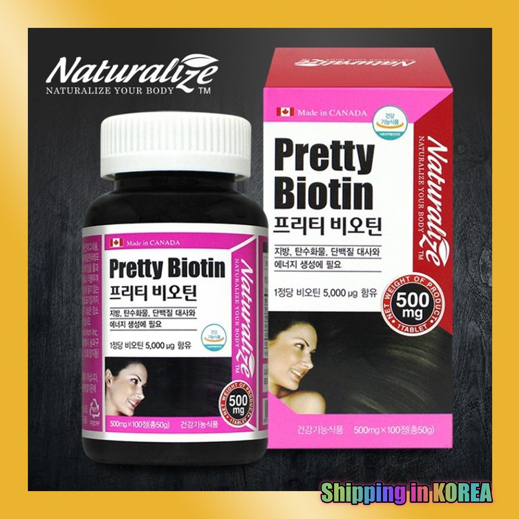Naturalize Pretty Biotin Stop Hair Loss - Hair Supplement for Men & Women  Hair Growth - 100 Tablets | Shopee Singapore