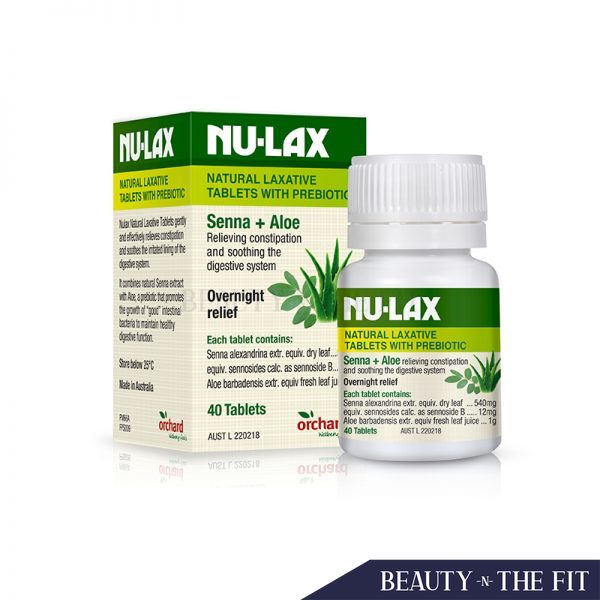 Nu Lax Natural Laxative Tablets With Prebiotic With Senna Aloe 40 Tablets Shopee Singapore
