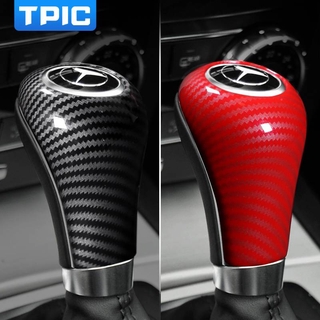 Carbon Fiber Gear Shift Knob Cover For Mercedes W204 W212 Auto Handle Head Frame Cover For A-Class 2004-2011 C-Class CLS