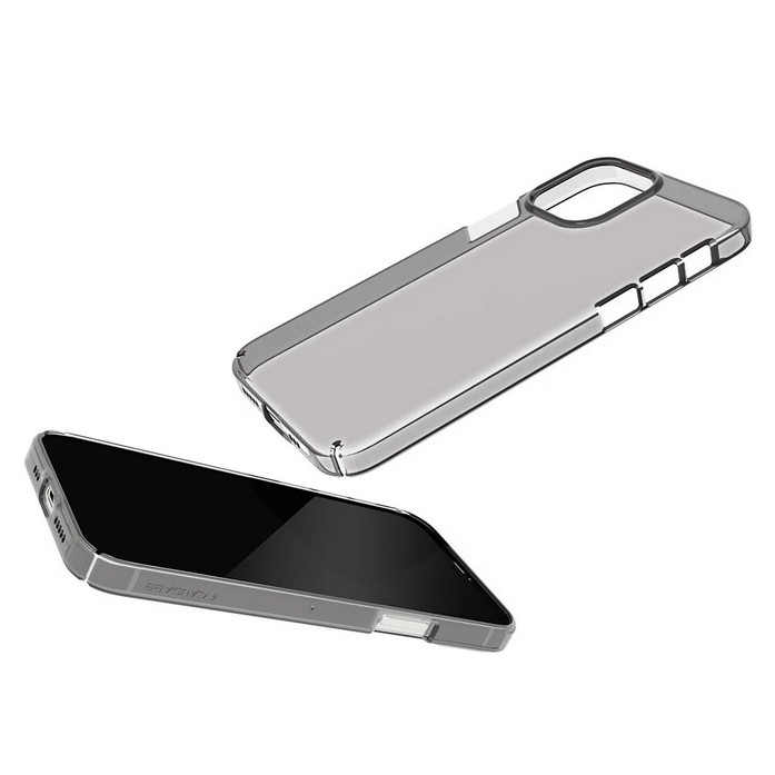 Caudabe Lucid Clear Graphite Phone Case For Iphone 12 Pro Max Iphone 12 Pro Iphone 12 12 Mini Shopee Singapore