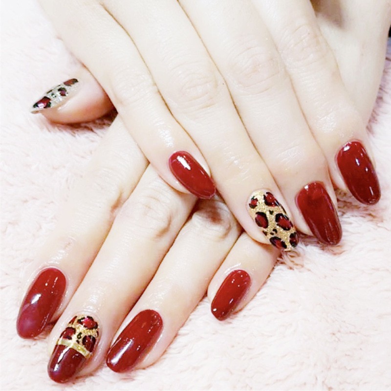 leopard nail stickers