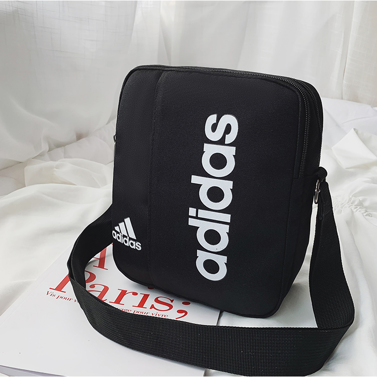 Ready stock Adidas Mini Sling Bag- Unisex Women/Men Shoulder Beg Canvas School Bags | Shopee ...